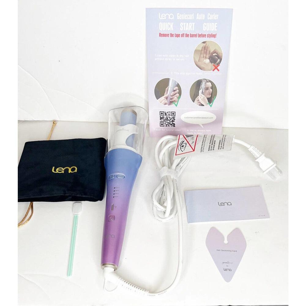Lena Geniecurl Auto Hair Curling Wand with Ceramic 1 Count